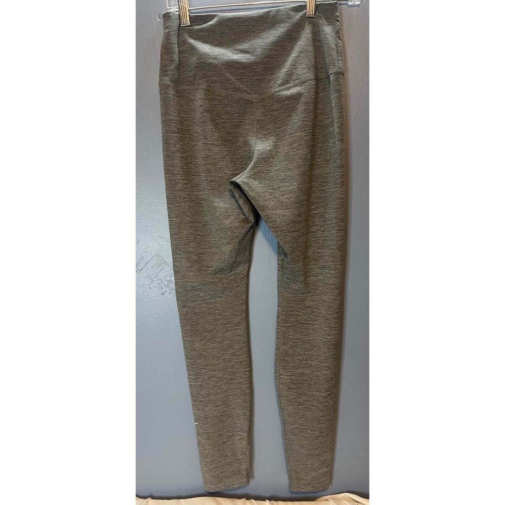 Nike Dri-FIT Womens Leggings Medium Gray Athletic Workout - Picture 2 of 7